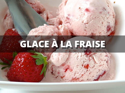 Glace à la fraise